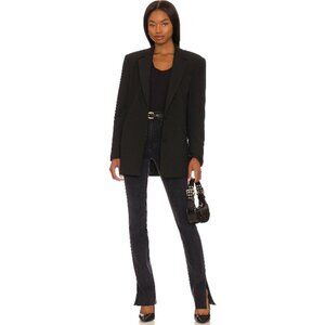 FAVORITE DAUGHTER Valentina Super High Rise Tower Jeans in Black Women's Size 29